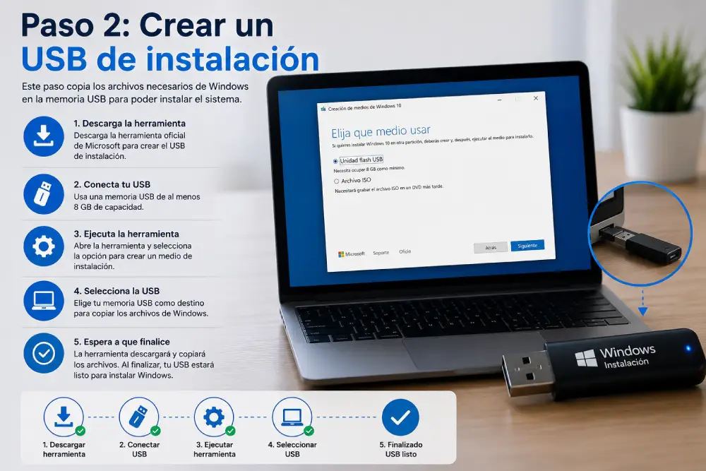 Crear un USB de Instalador