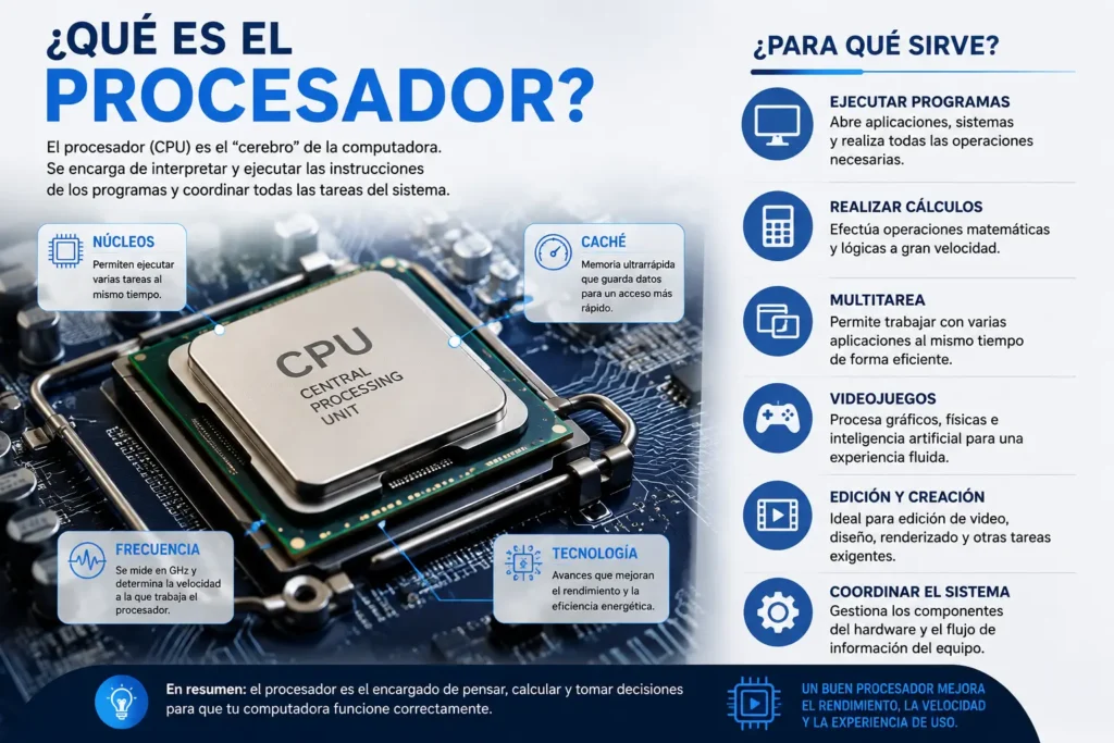 Para que sirve un procesador